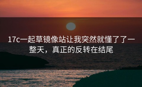 17c一起草镜像站让我突然就懂了了一整天，真正的反转在结尾