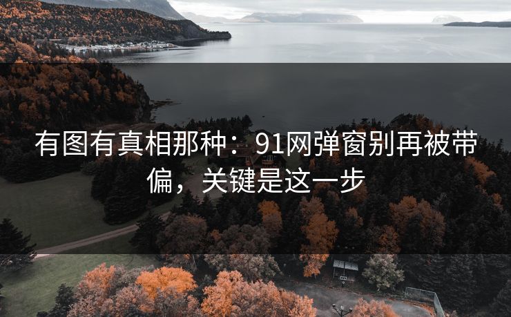 有图有真相那种:91网弹窗别再被带偏,关键是这一步 有图有真相那种:91网弹窗别再被带偏,关键是这一步